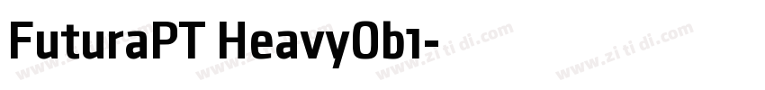 FuturaPT HeavyOb1字体转换